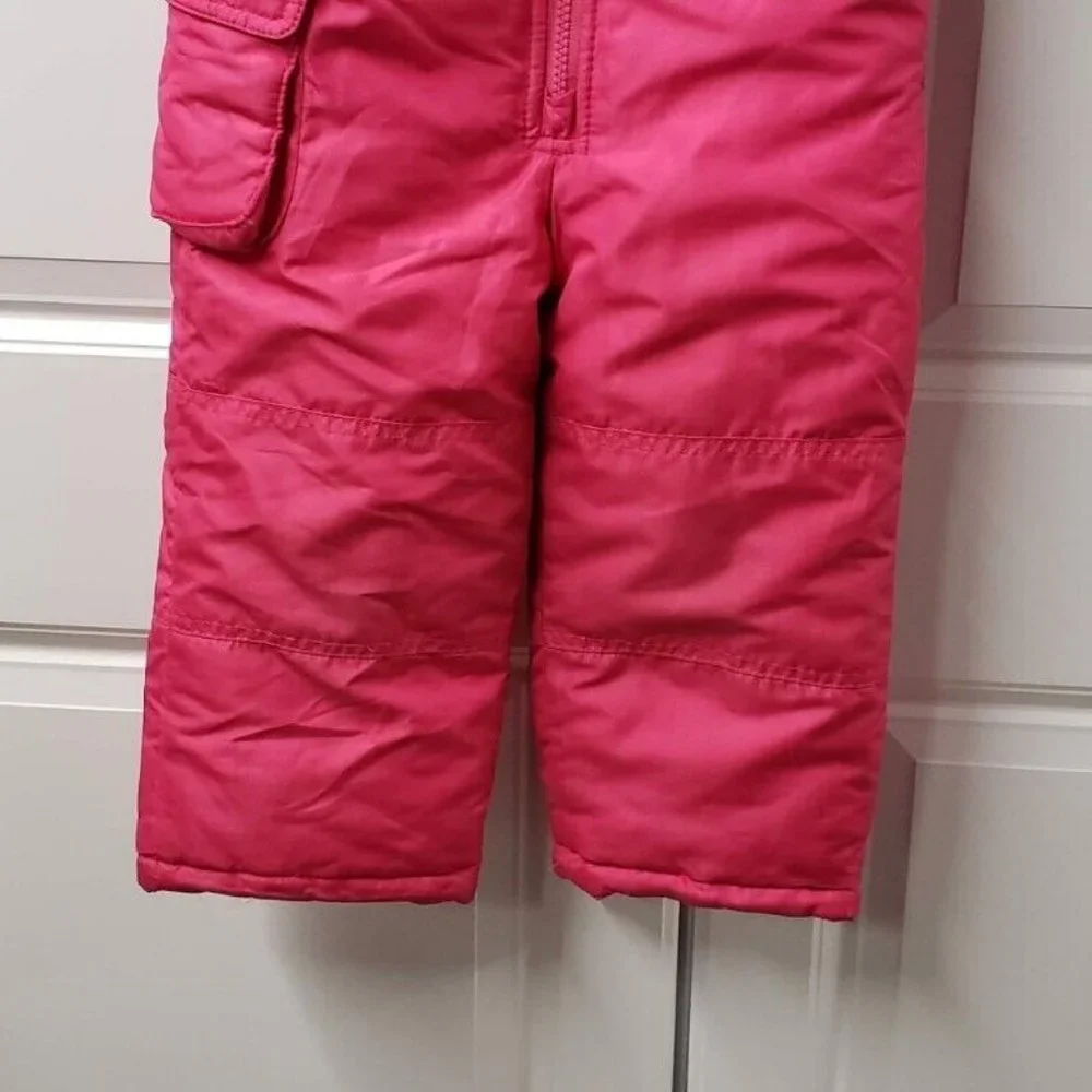 London Fog Girls Snow Overalls Bibs  Size: 3T  Pink